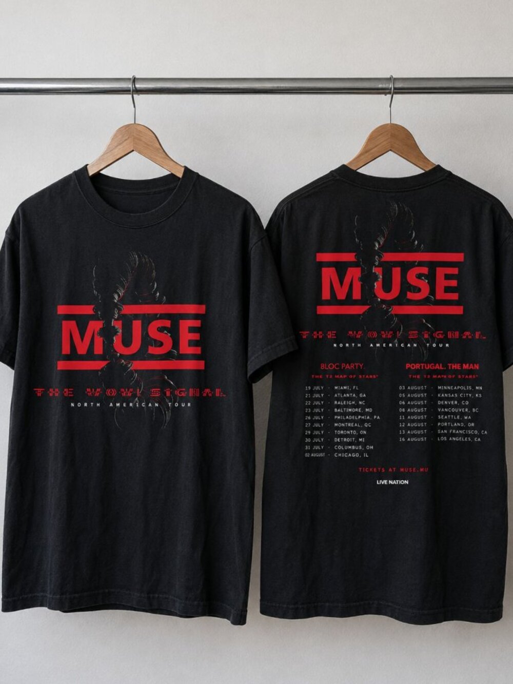 Muse The Will Of The People North American Tour Graphic Tee